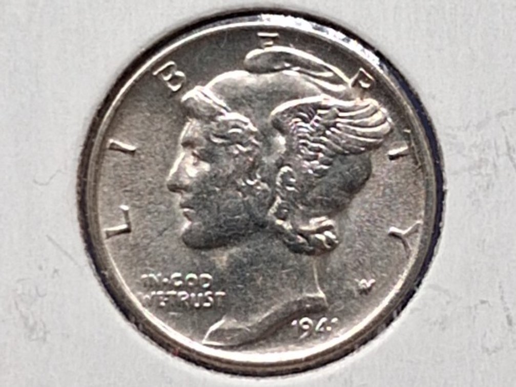 1941 Mercury Dime Coin