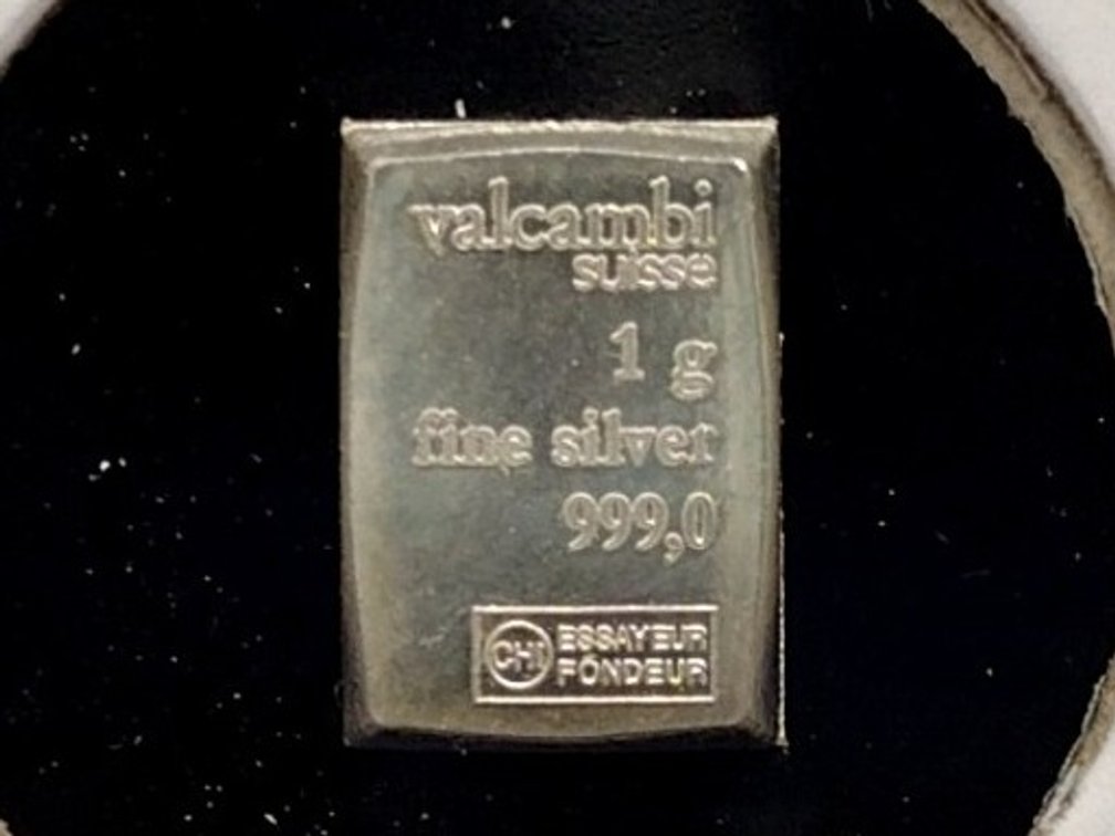 1 gram .999 fine silver bar