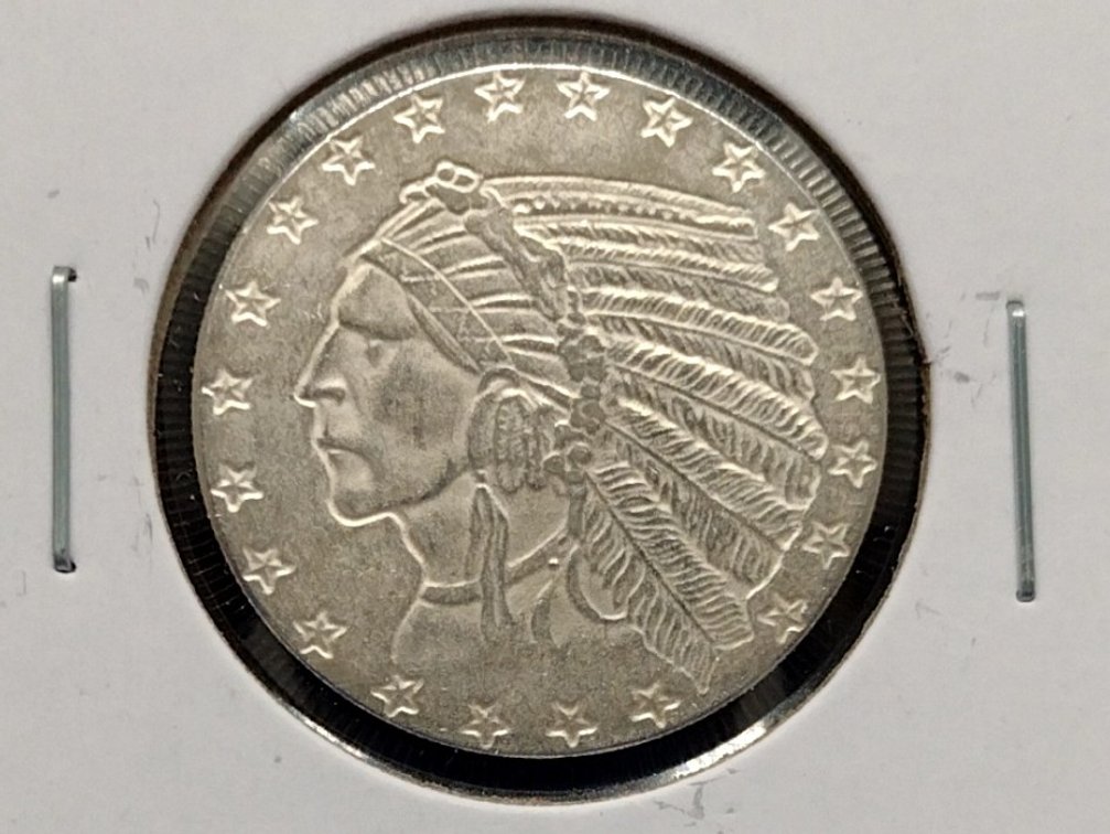 1/4 oz. .999 fine silver round