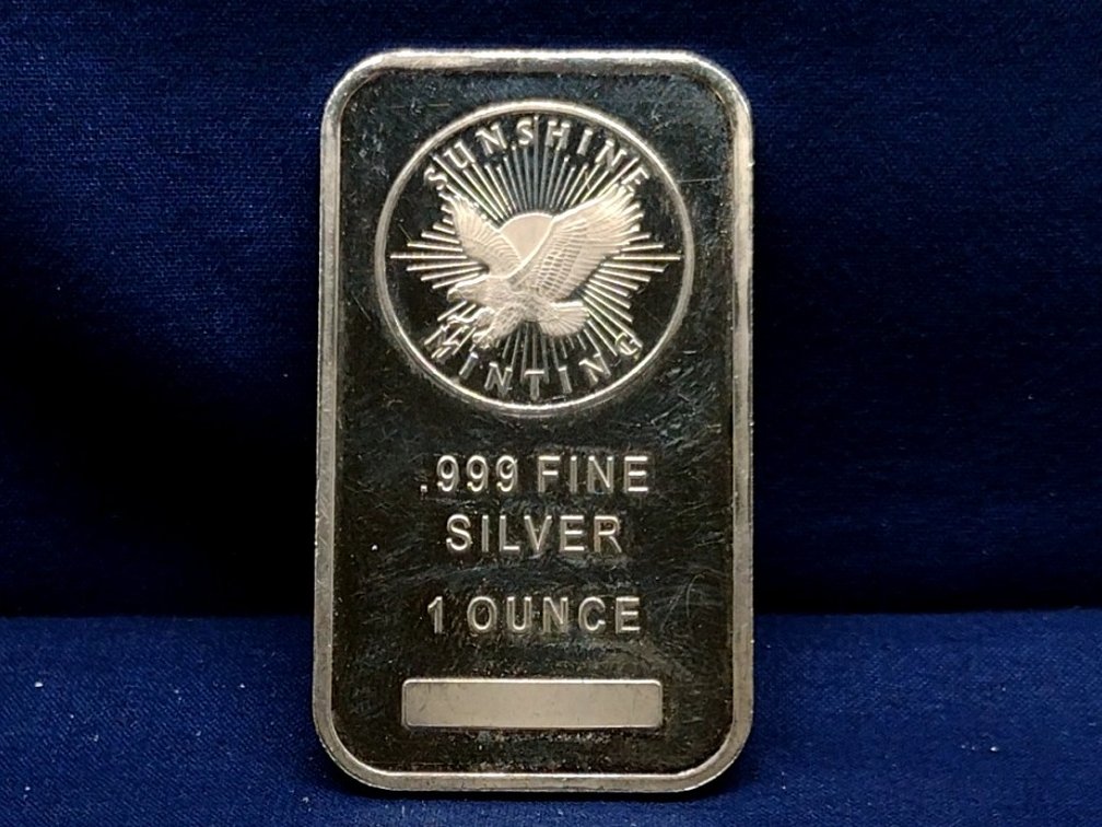 1 oz. .999 fine silver bar