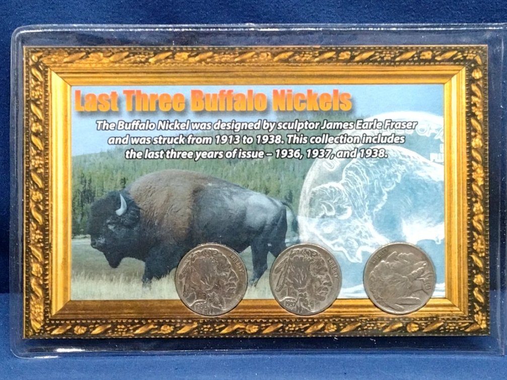 Last Three Buffalo Nickels panel
