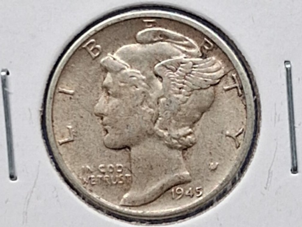 1945 D Mercury Dime Coin
