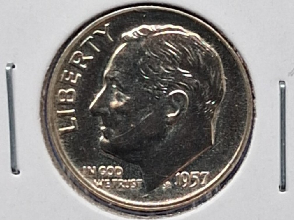 1957 Proof Roosevelt Dime Coin