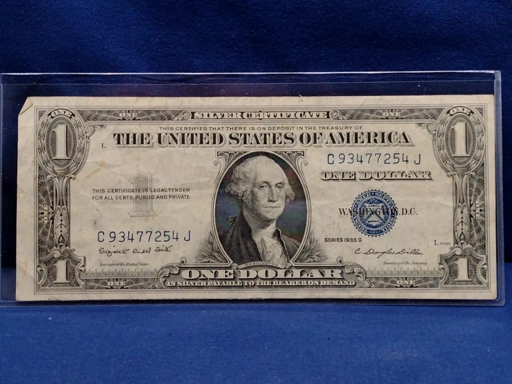 1935 G $1 Silver Certificate Note