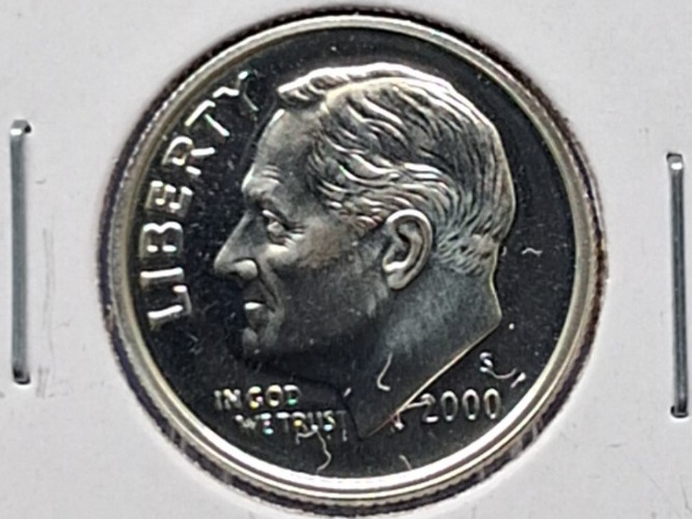 2000 S Silver Proof Roosevelt Dime Coin