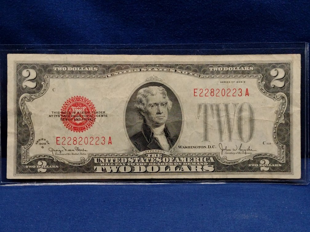 1928 G $2 Red Seal Note