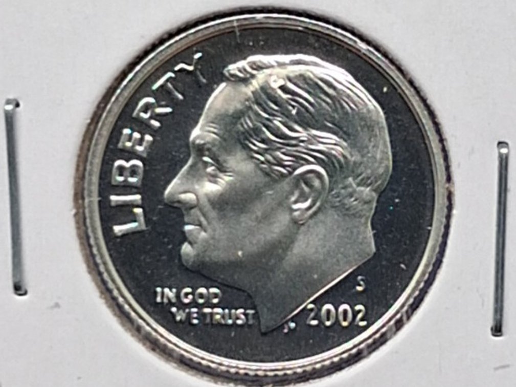 2002 S Silver Proof Roosevelt Dime Coin