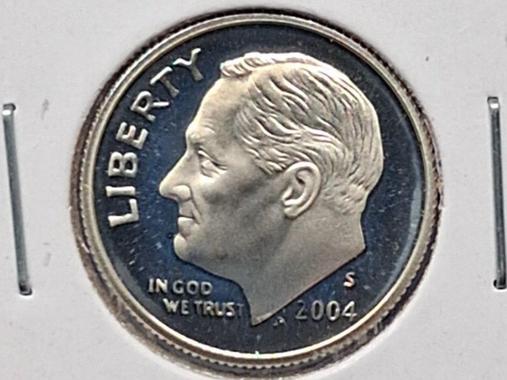 2004 S Silver Proof Roosevelt Dime Coin