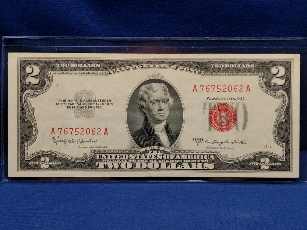 1953 C $2 Red Seal Note