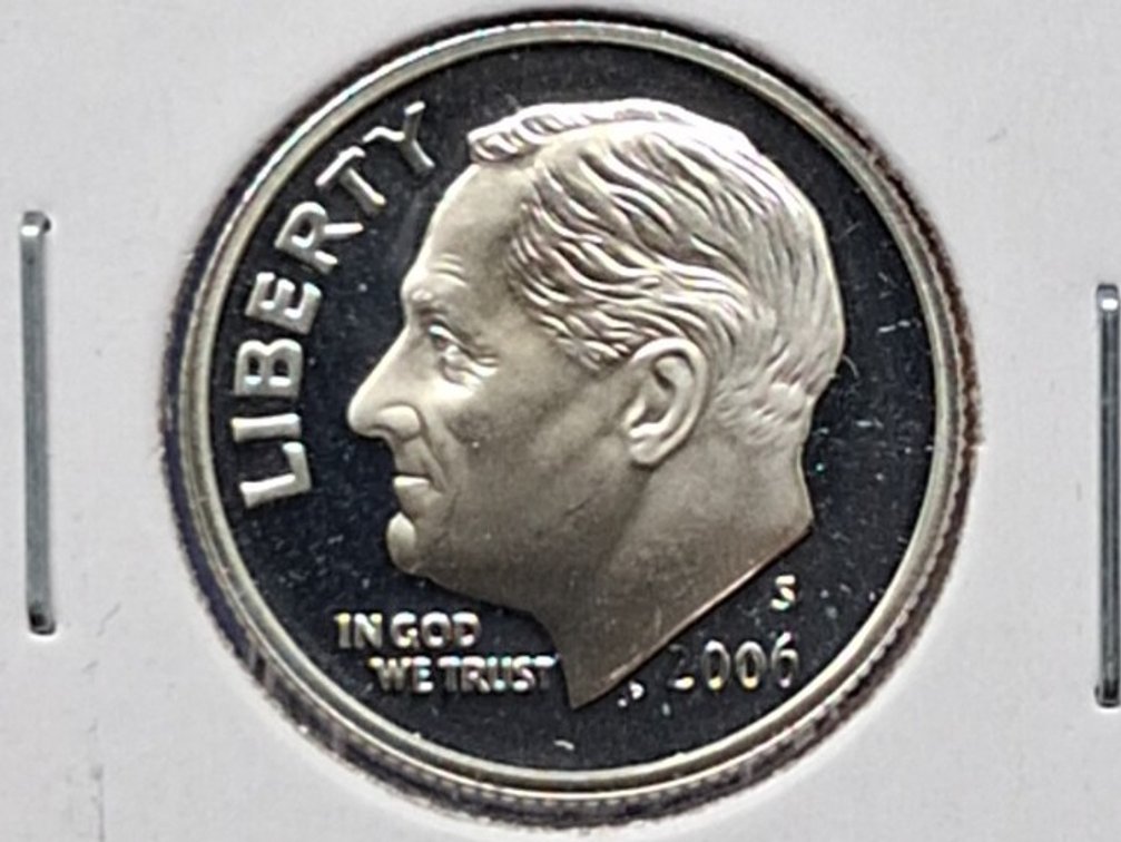 2006 S Silver Proof Roosevelt Dime Coin