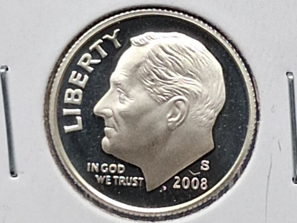 2008 S Silver Proof Roosevelt Dime Coin