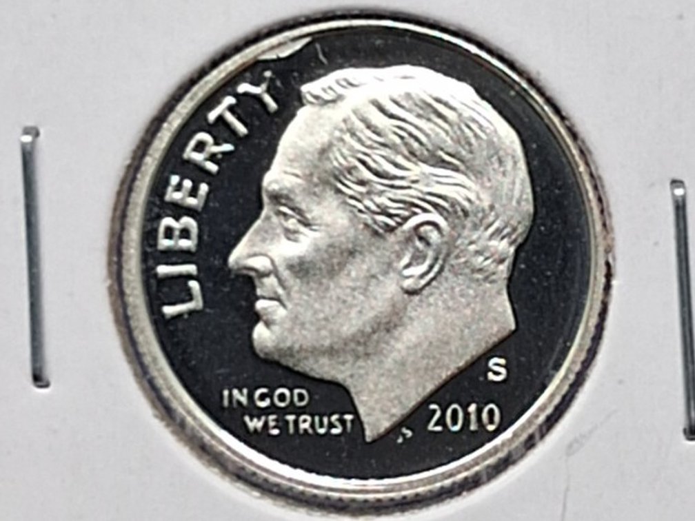 2010 S Silver Proof Roosevelt Dime Coin