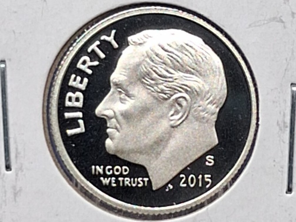 2015 S Silver Proof Roosevelt Dime Coin