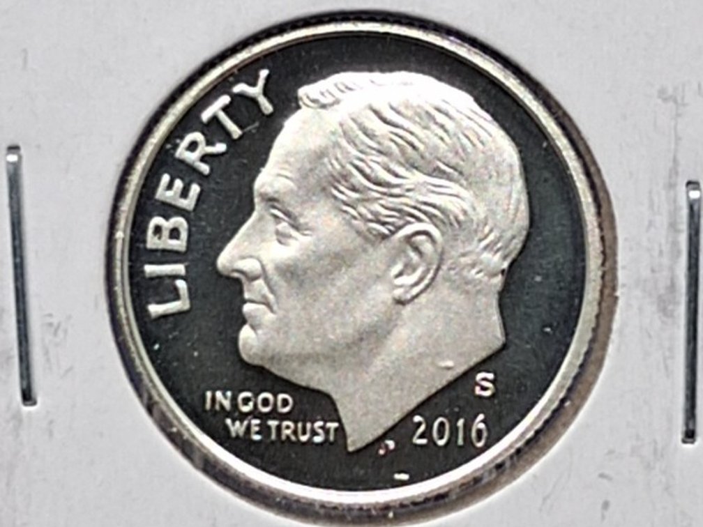 2016 S Silver Proof Roosevelt Dime Coin