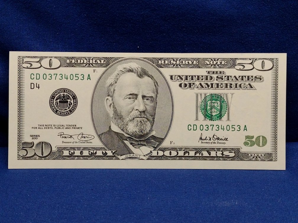 2001 CU $50 FRN Note