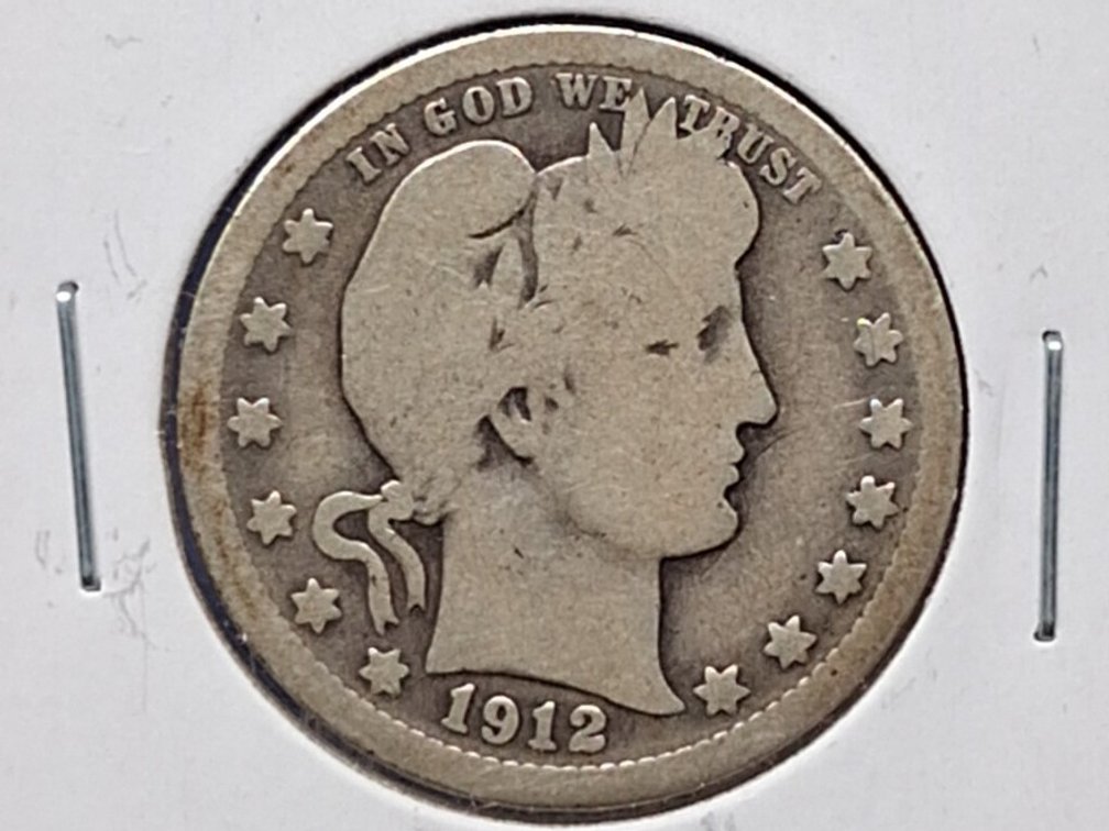 1912 Barber Quarter Coin