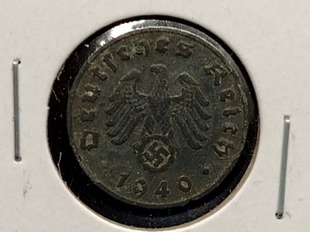 1940 B Germany Reichspfennig Coin