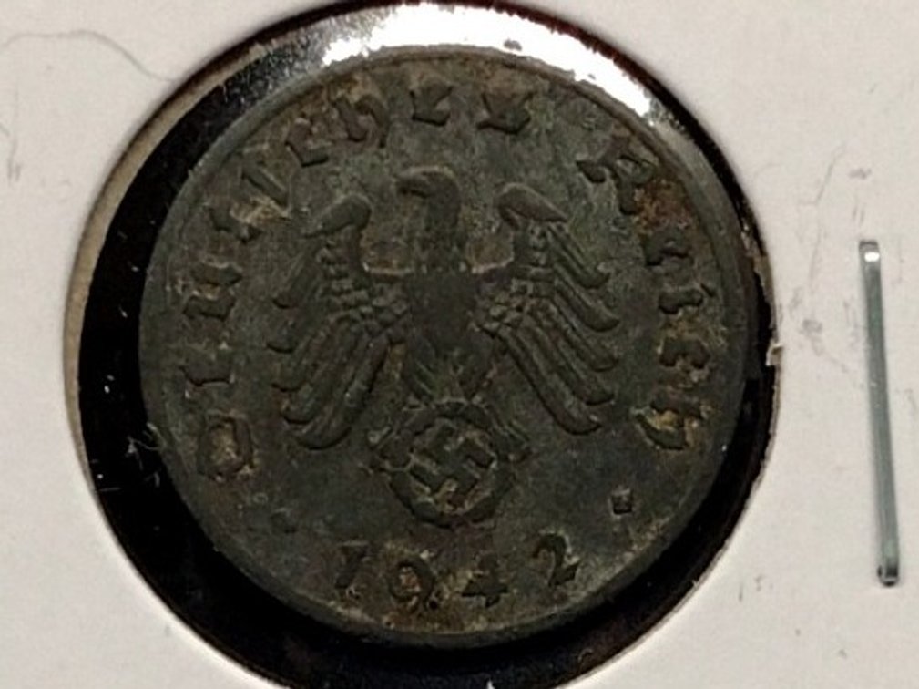 1942 A Germany Reichspfennig Coin