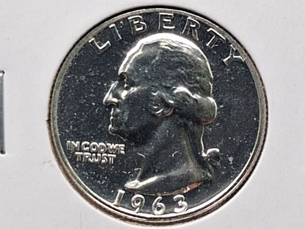1963 Proof Washington Quarter Coin