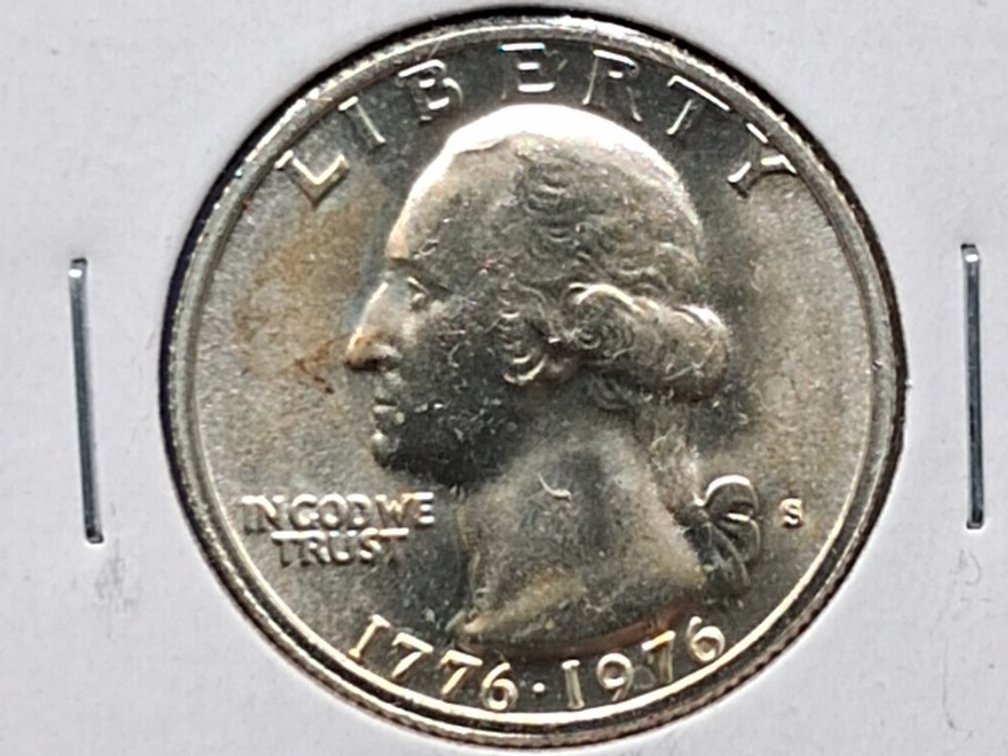1976 S Silver BU Washington Quarter Coin