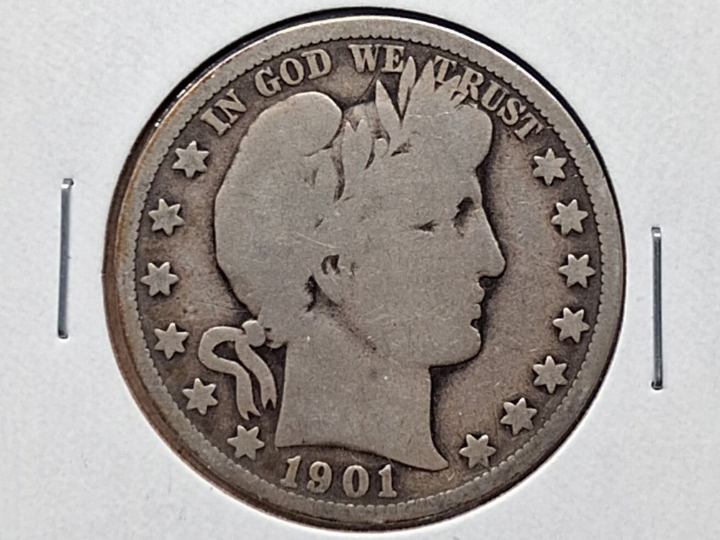 1901 O Barber Half Dollar Coin