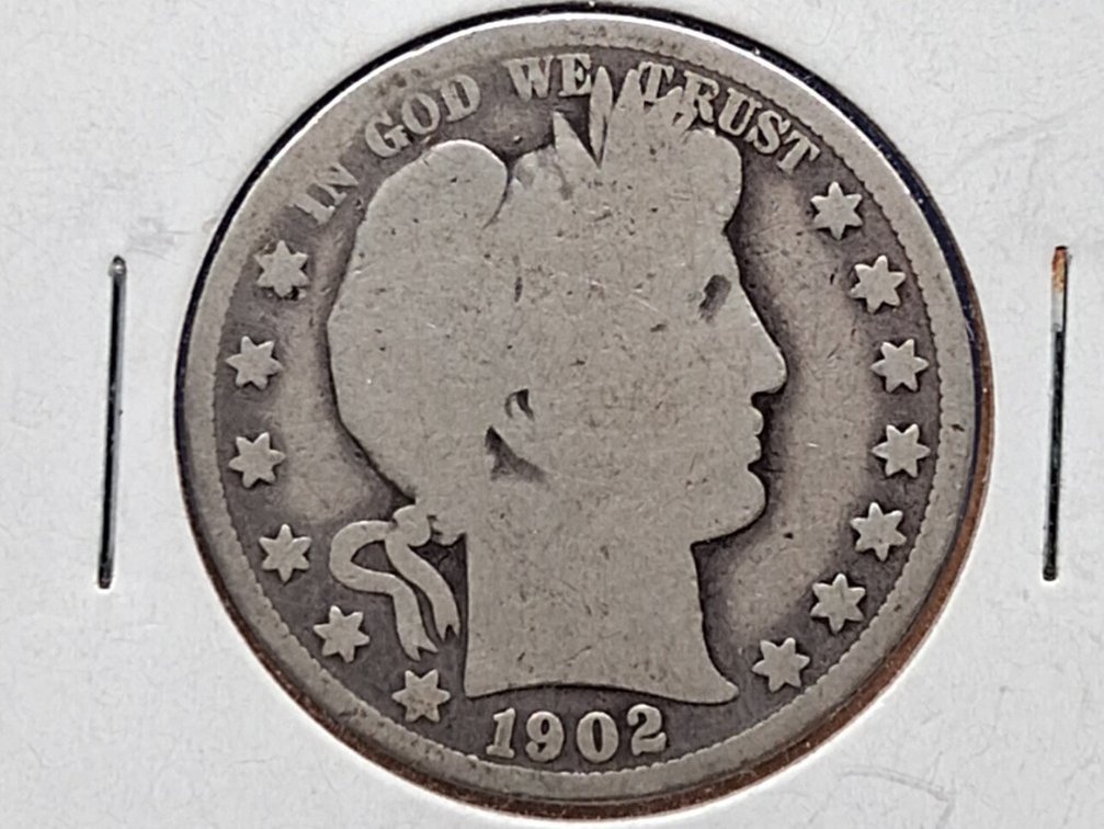 1902 Barber Half Dollar Coin