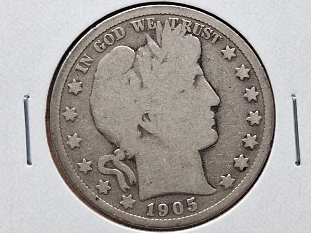 1905 Barber Half Dollar Coin