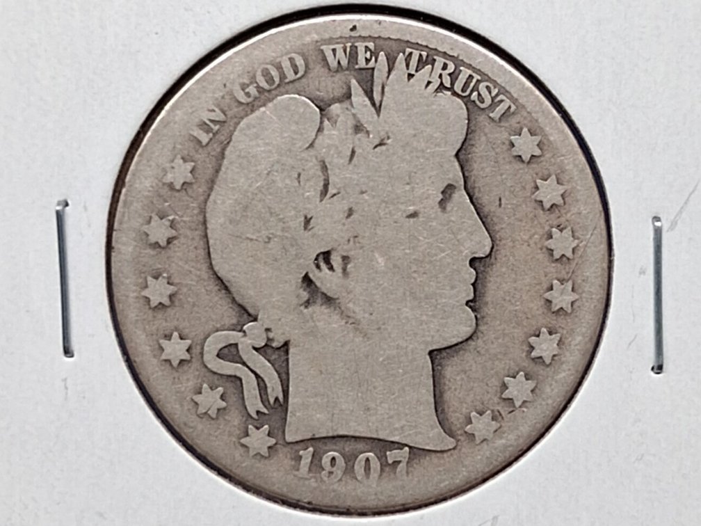 1907 Barber Half Dollar Coin
