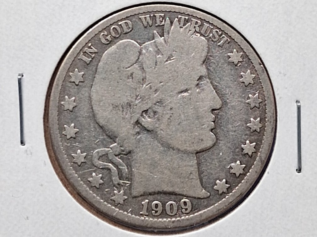 1909 O Barber Half Dollar Coin