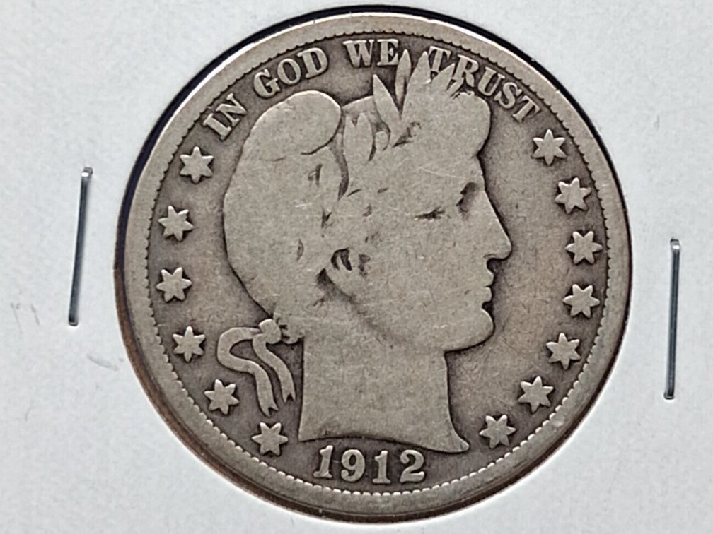 1912 Barber Half Dollar Coin
