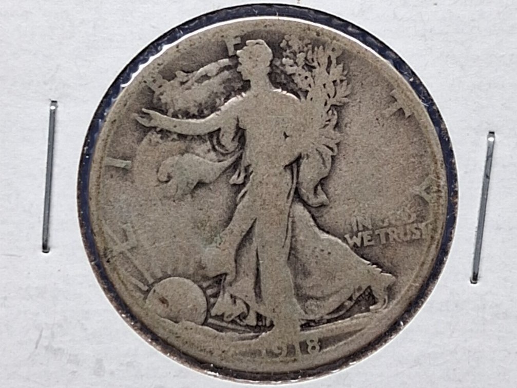1918 S Walking Liberty Half Dollar Coin
