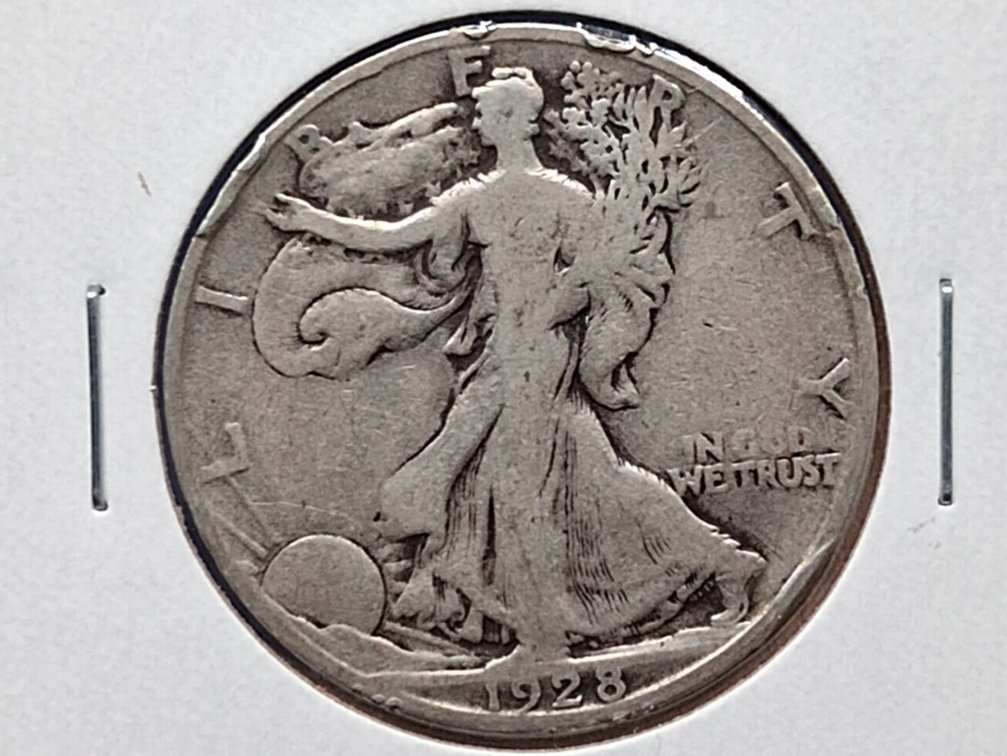 1928 S Walking Liberty Half Dollar Coin