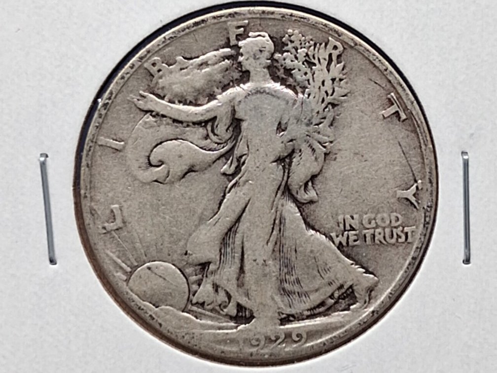 1929 S Walking Liberty Half Dollar Coin