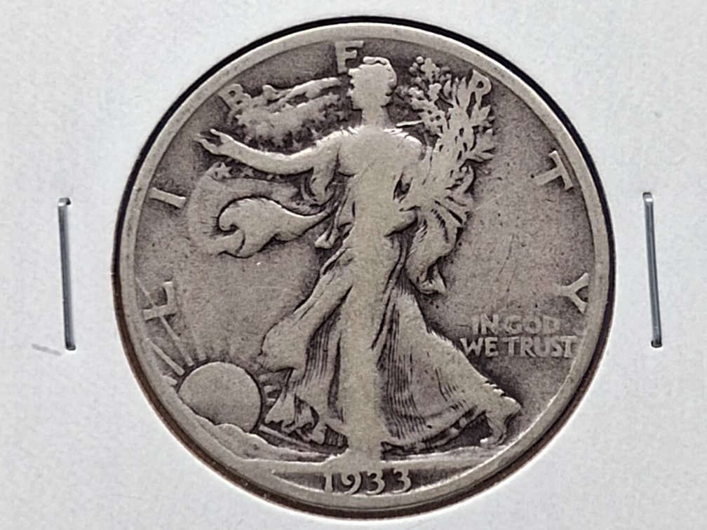 1933 S Walking Liberty Half Dollar Coin