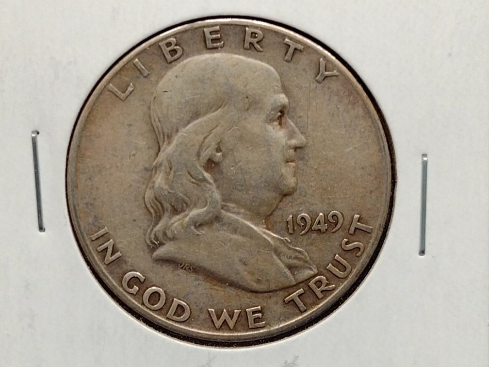 1949 S Franklin Half Dollar Coin