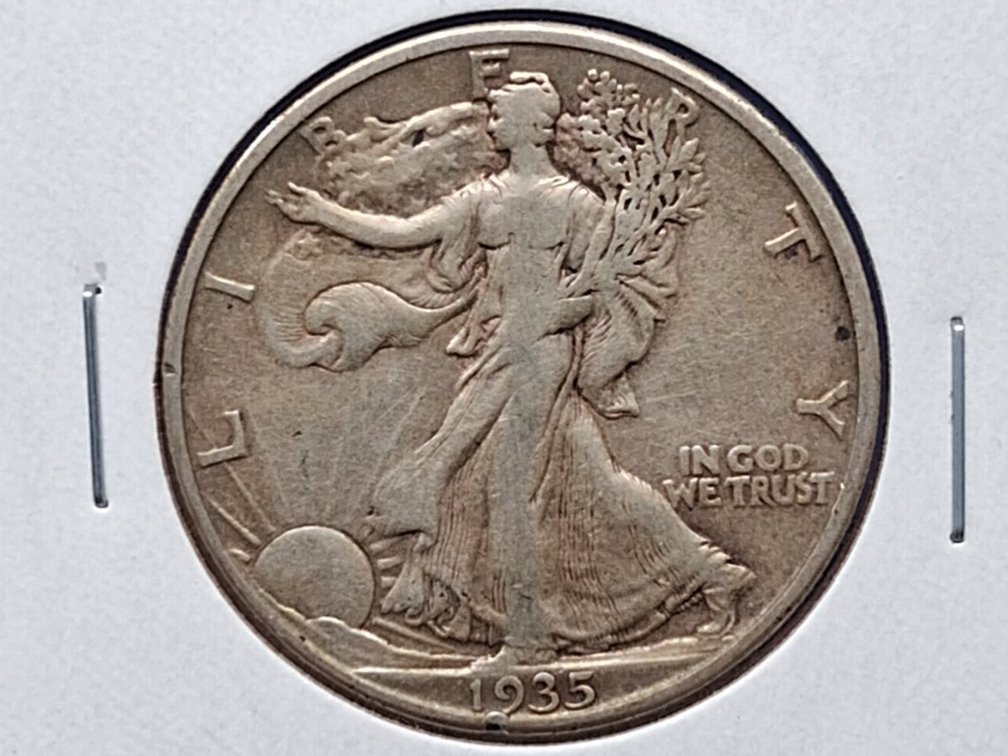 1935 D Walking Liberty Half Dollar Coin