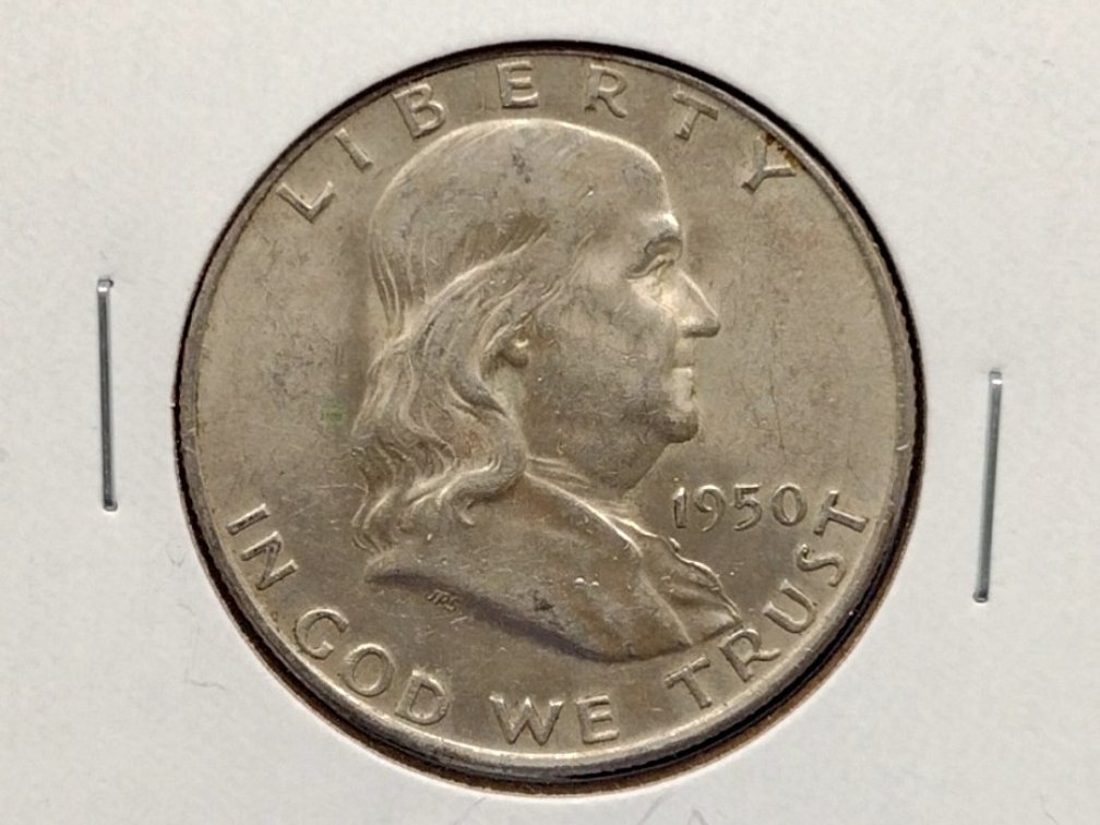 1950 D Franklin Half Dollar Coin