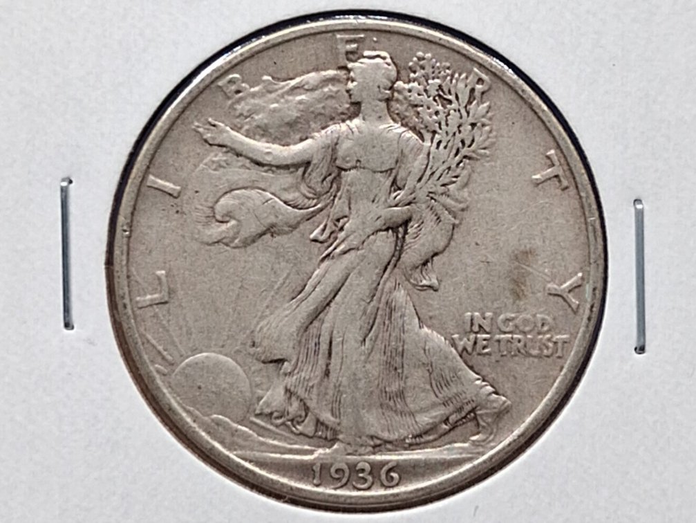 1938 D Walking Liberty Half Dollar Coin