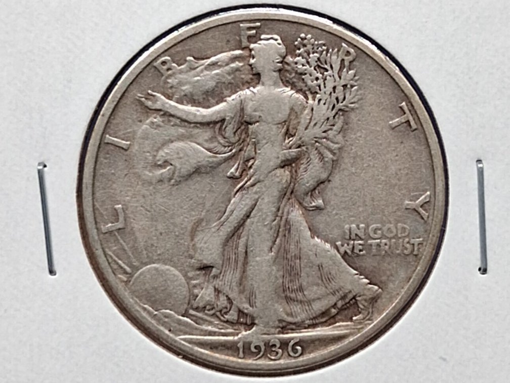 1936 S Walking Liberty Half Dollar Coin
