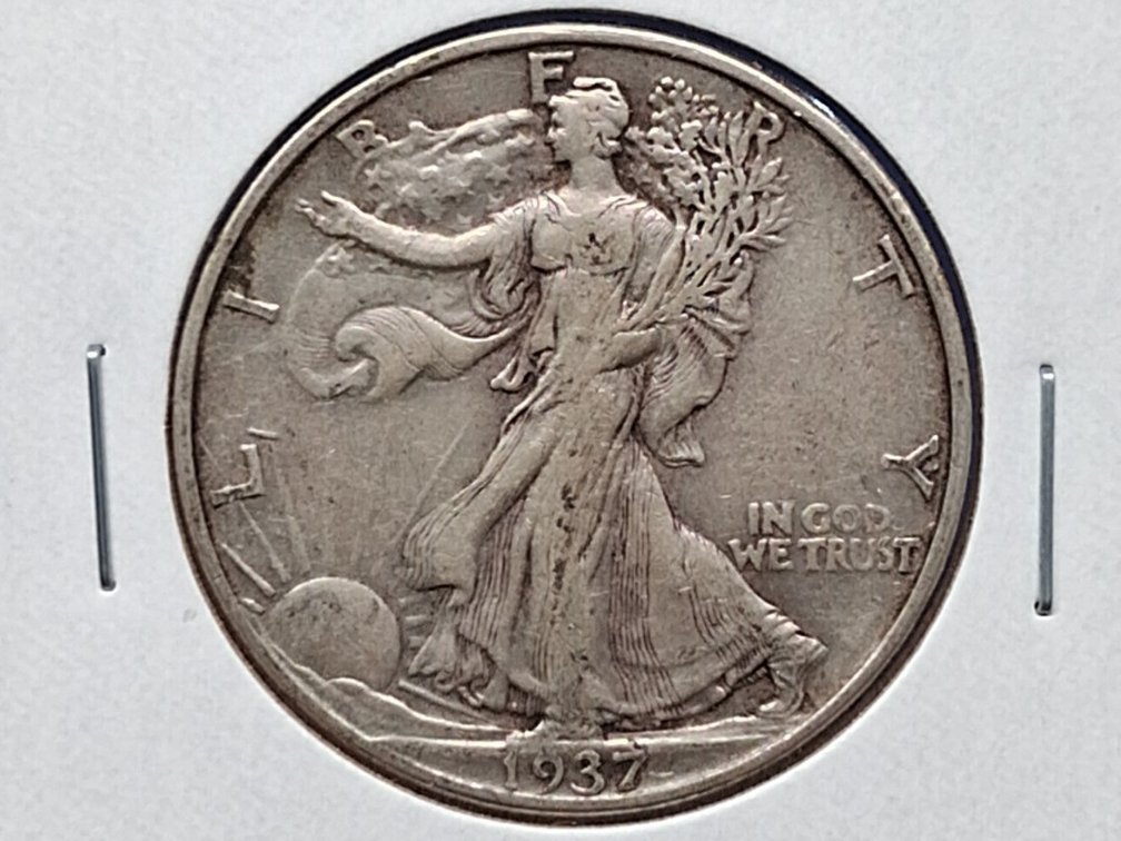 1937 Walking Liberty Half Dollar Coin