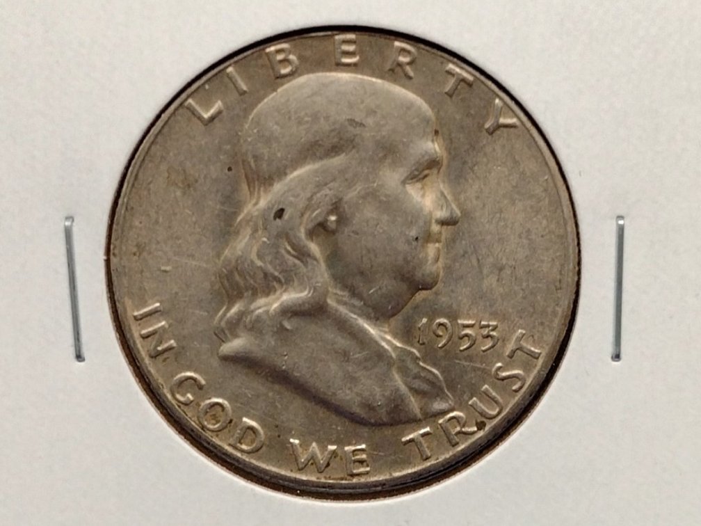 1953 S Franklin Half Dollar Coin
