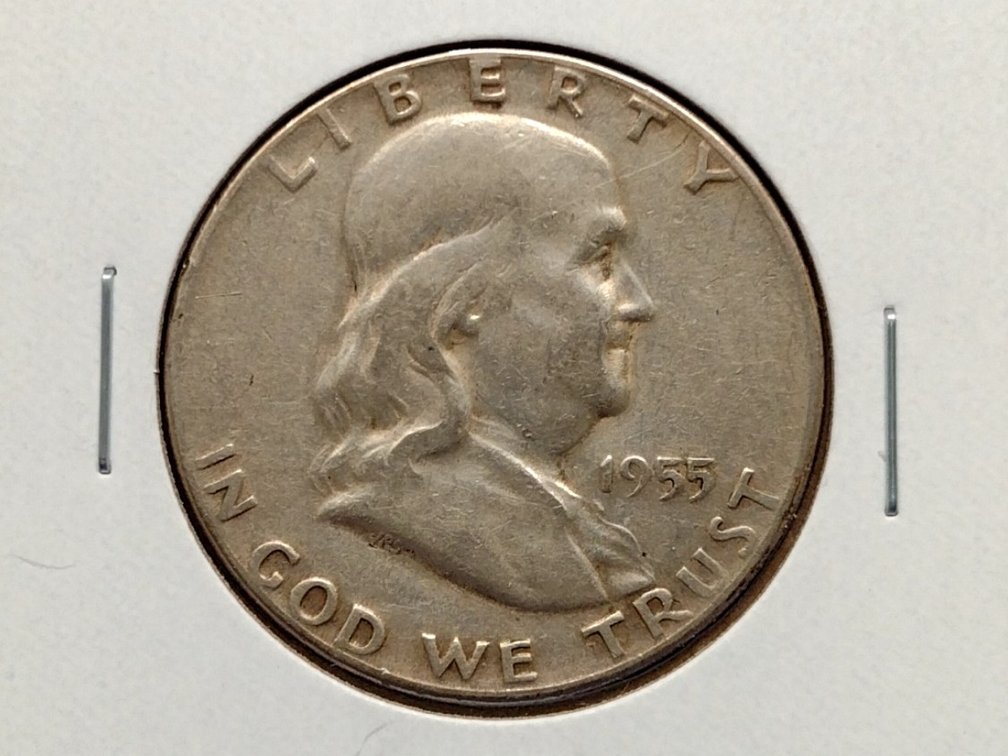 1955 Franklin Half Dollar Coin