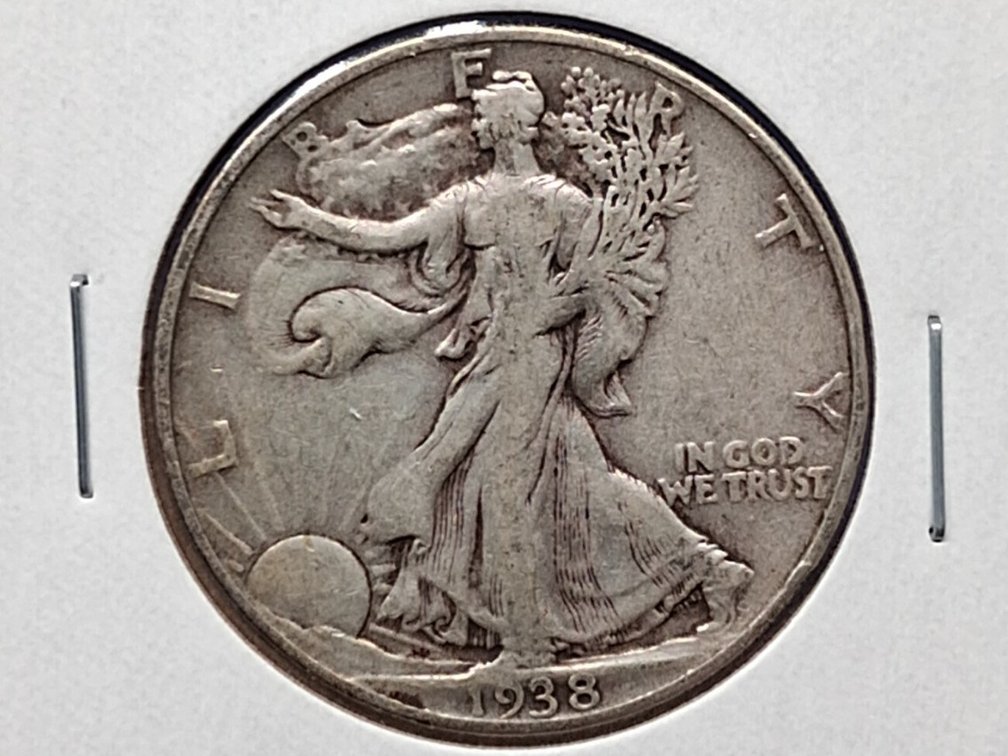 1938 Walking Liberty Half Dollar Coin