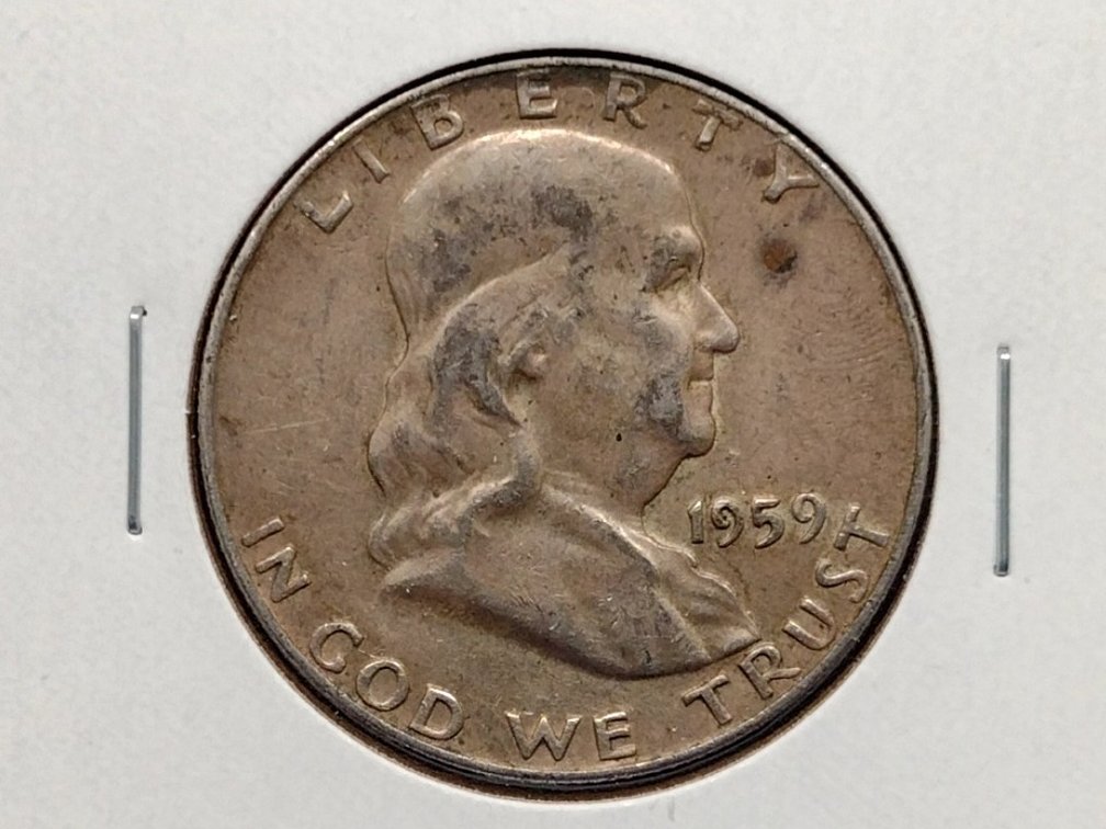 1959 Franklin Half Dollar Coin