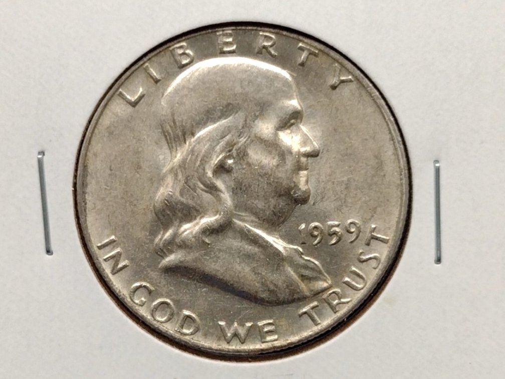1959 D Franklin Half Dollar Coin