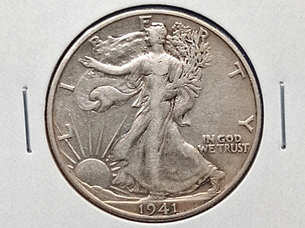 1941 D Walking Liberty Half Dollar Coin