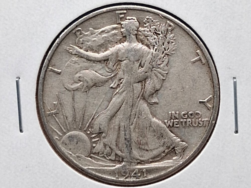 1941 S Walking Liberty Half Dollar Coin