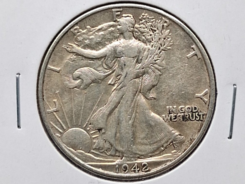 1942 D Walking Liberty Half Dollar Coin