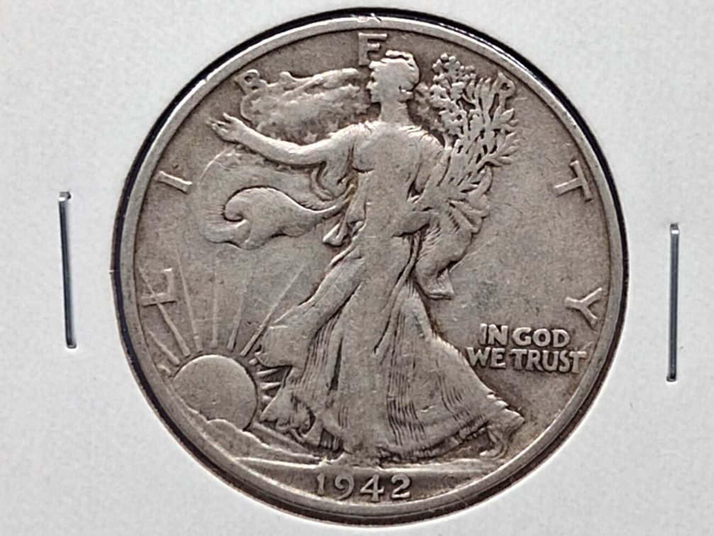 1942 S Walking Liberty Half Dollar Coin