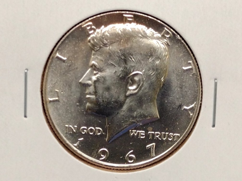1967 BU 40% Silver Kennedy Half Dollar Coin